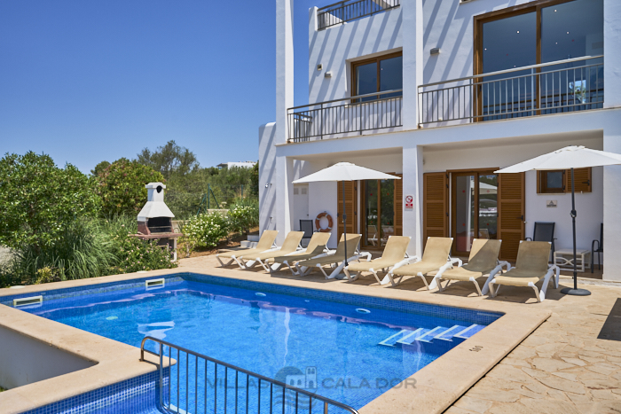 Private terrace and pool at Cala Dia